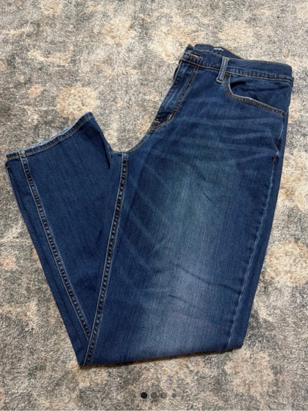 Men's Dark Blue Straight-Leg Jeans goodfellows brand